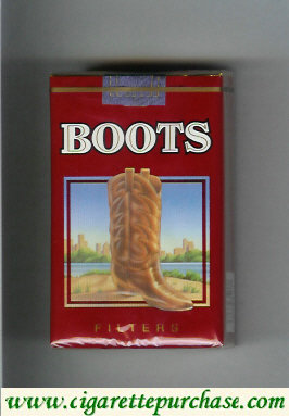 Boots Filters cigarettes red USA Mexico